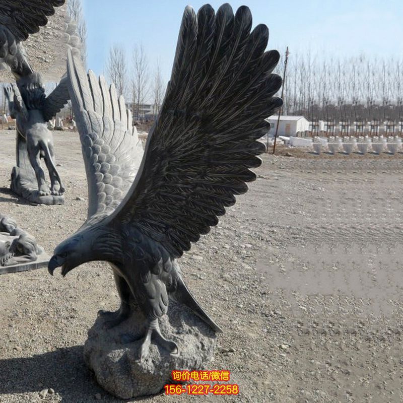 景區(qū)一只抽象石雕老鷹雕塑 景區(qū)一只抽象石雕老鷹雕塑