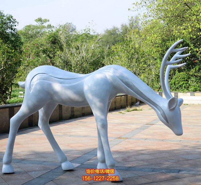 公園不銹鋼大型不銹鋼仿真動(dòng)物梅花鹿雕塑 公園不銹鋼大型不銹鋼仿真動(dòng)物梅花鹿雕塑