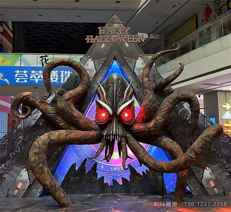 商場(chǎng)大型玻璃鋼章魚雕塑 海洋生物八爪魚圖片 商場(chǎng)大型玻璃鋼章魚雕塑 海洋生物八爪魚圖片